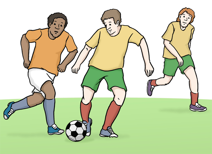 fussball spielen Fußball spielen