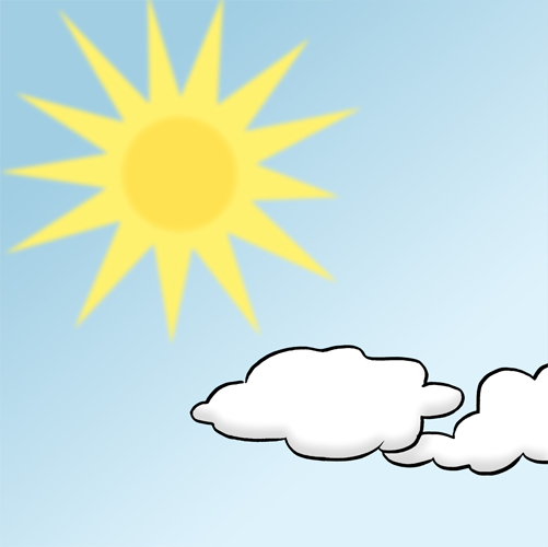 tag Sonne und Wolken